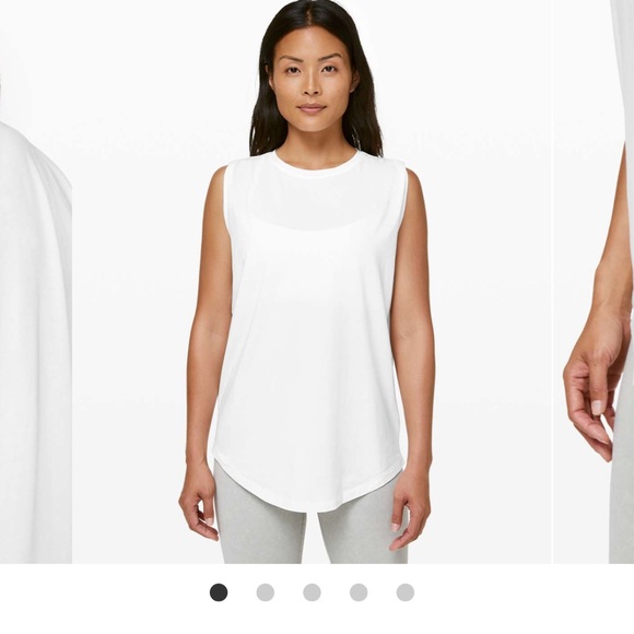 lululemon athletica Tops - Lululemon Brunswick Muscle Tank White